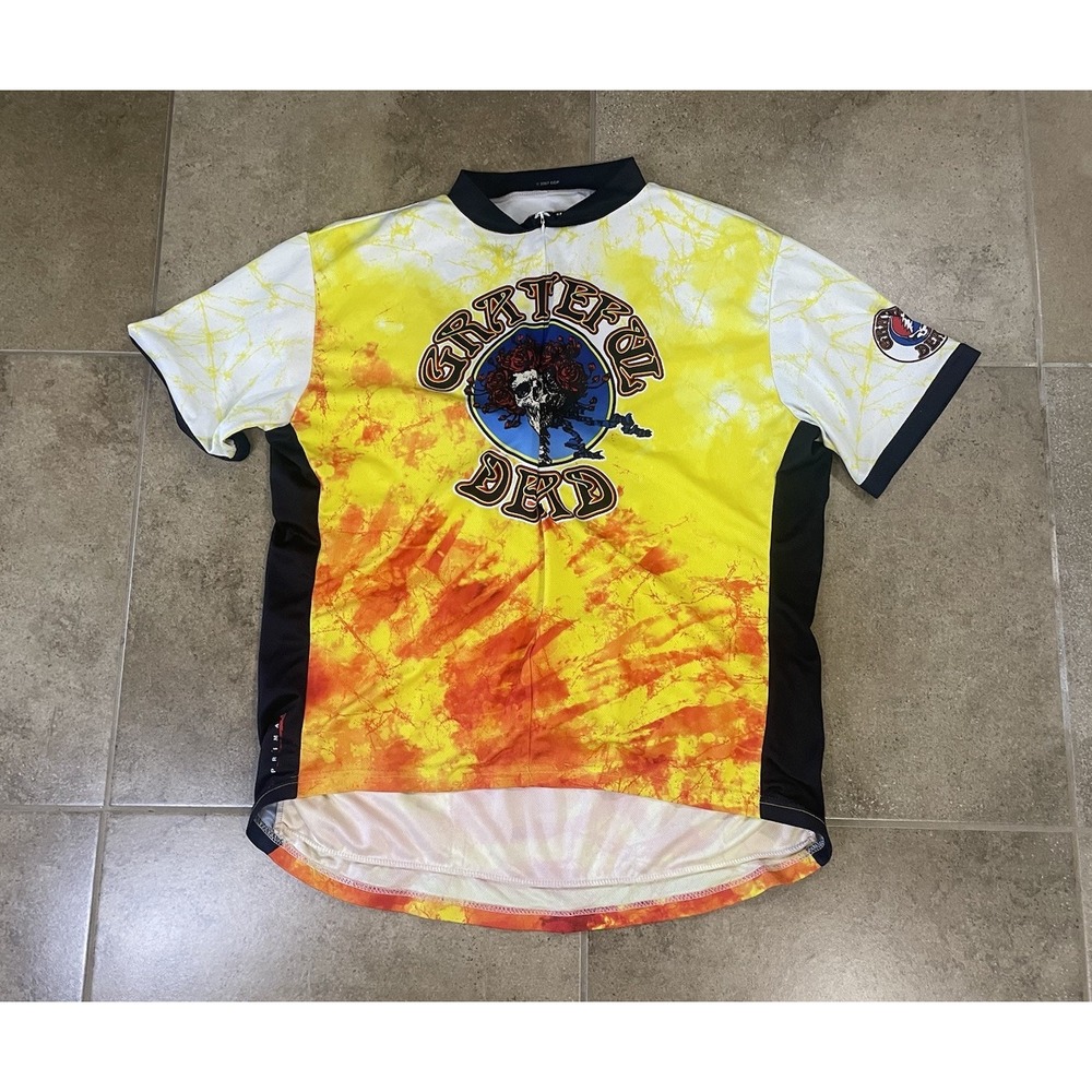 Primal Grateful Dead Skull Face Cycling Shirt Mens Sz 3XL Deadhead Full Zip 2007